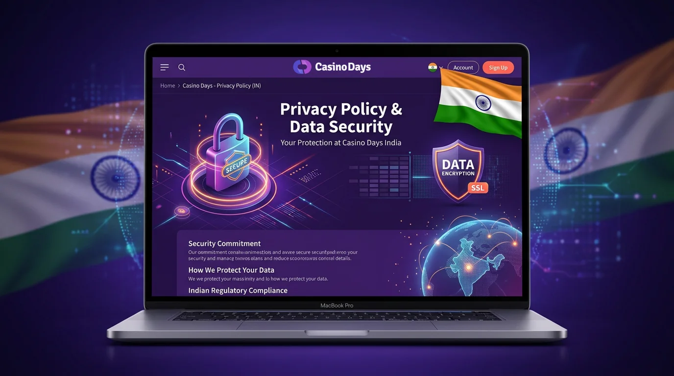 User data protection policy at Casino Days India