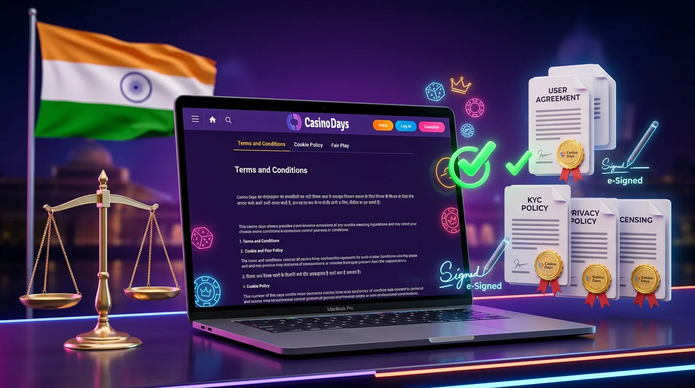 Casino Days India platform terms and policies